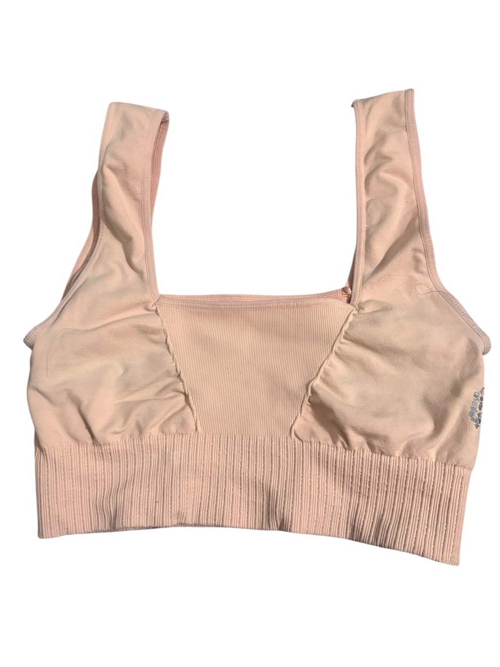 Free People Ribbed Square-Neck Sports Bra